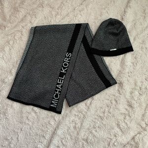 Michael Kors scarf and hat set